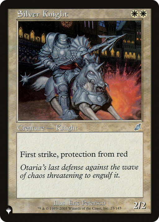 Silver Knight (LIST-SCG-23) [Mystery Booster] The List MTG Single Wizards of the Coast