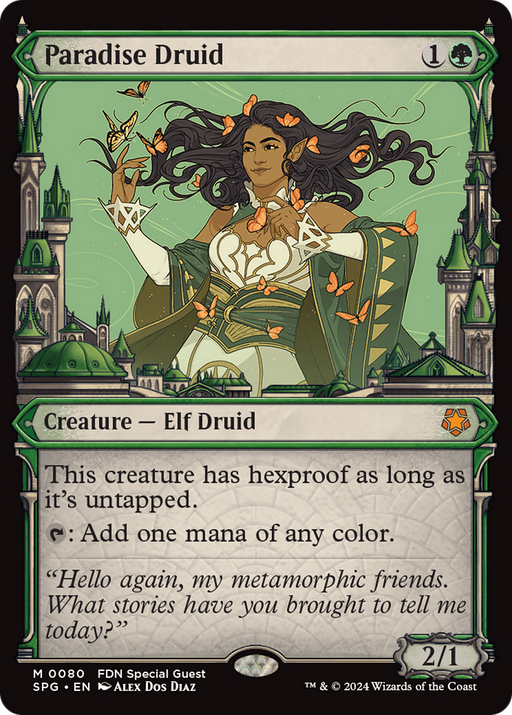 Paradise Druid (SPG-080) [Special Guests] (Showcase) Foil MTG Single Wizards of the Coast