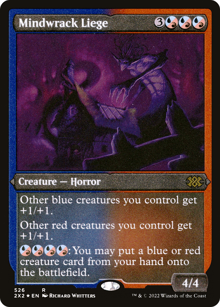 Mindwrack Liege (Foil Etched) (2X2-526) [Double Masters 2022] Foil MTG Single Wizards of the Coast
