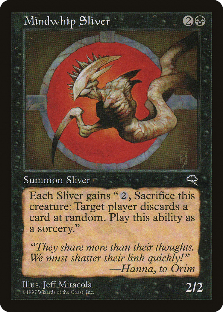Mindwhip Sliver (TMP-145) [Tempest] MTG Single Wizards of the Coast