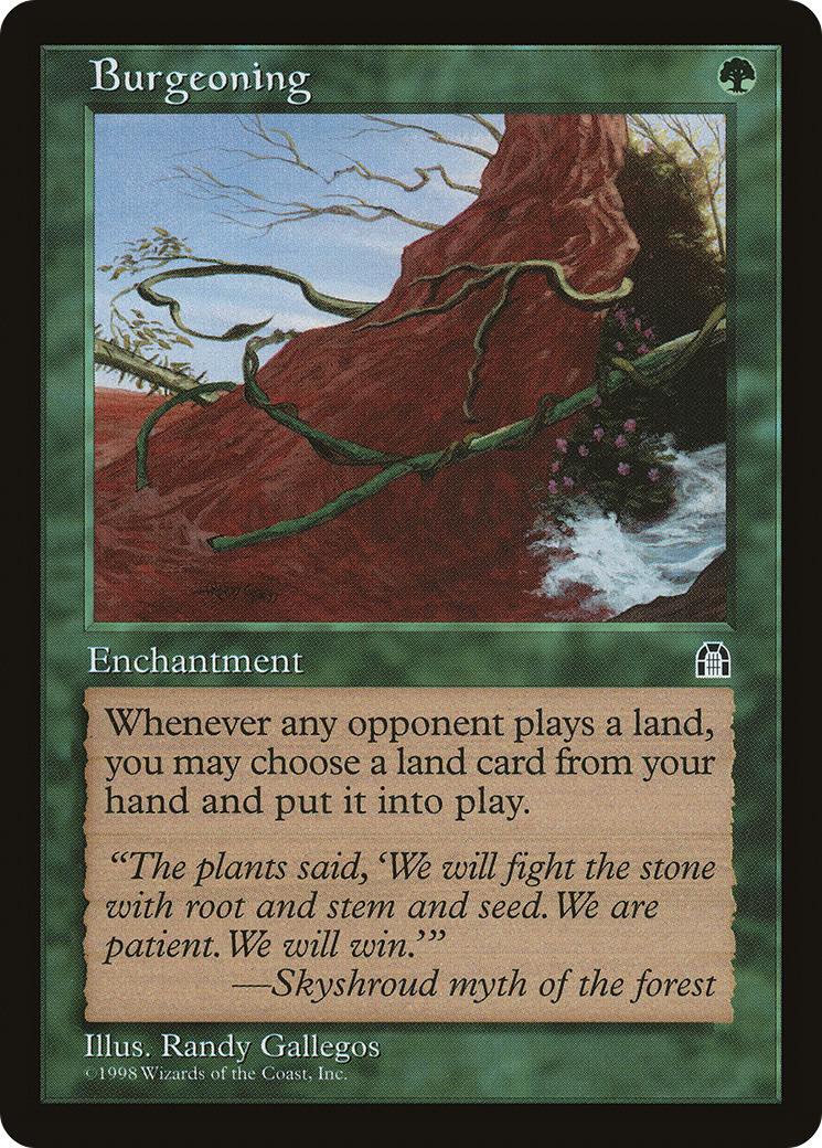 Burgeoning (STH-) [Stronghold] MTG Single Wizards of the Coast