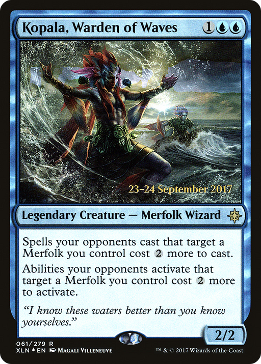 Kopala, Warden of Waves (PRE-061) [Ixalan Promos] Foil MTG Single Wizards of the Coast