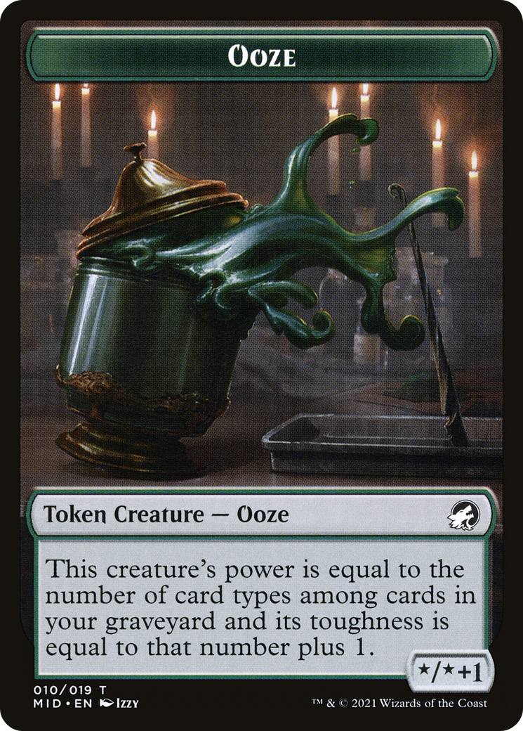 Ooze (TMID-010) [Tokens] Innistrad: Midnight Hunt Tokens Foil MTG Single Wizards of the Coast