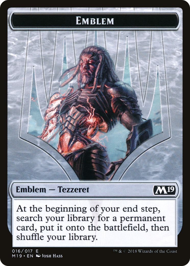 Tezzeret, Artifice Master Emblem (M19-016) [Tokens] Core Set 2019 Tokens MTG Single Wizards of the Coast