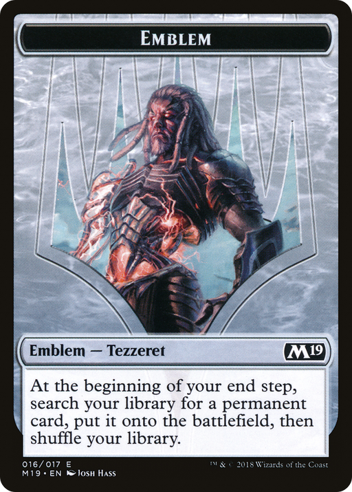 Tezzeret, Artifice Master Emblem (M19-016) [Tokens] Core Set 2019 Tokens MTG Single Wizards of the Coast