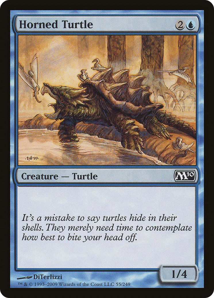 Horned Turtle (M10-055) [Magic 2010] Foil MTG Single Wizards of the Coast