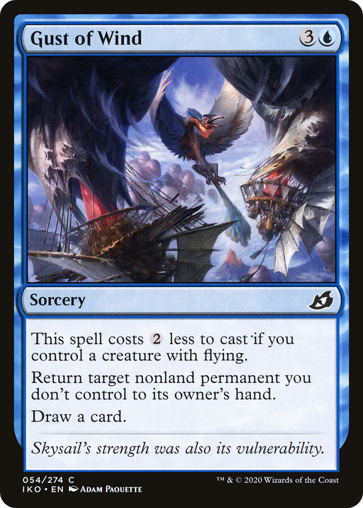 Gust of Wind (IKO-054) [Ikoria: Lair of Behemoths] MTG Single Wizards of the Coast
