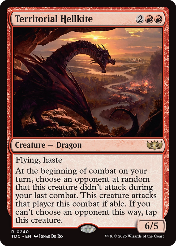 Territorial Hellkite (TDC-240) [Commander: Tarkir: Dragonstorm] MTG Single Wizards of the Coast