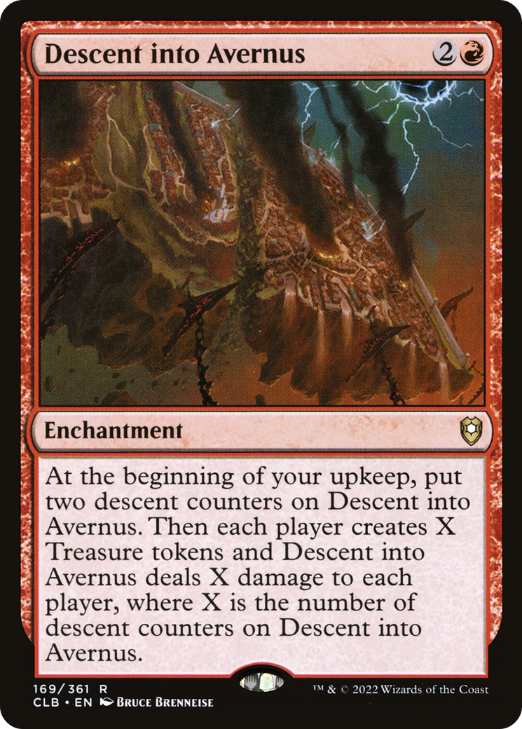 Descent into Avernus (CLB-169) [Commander Legends: Battle for Baldur's Gate] Foil MTG Single Wizards of the Coast