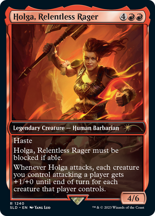 Holga, Relentless Rager (SLD-1240) [Secret Lair] Drop MTG Single Wizards of the Coast