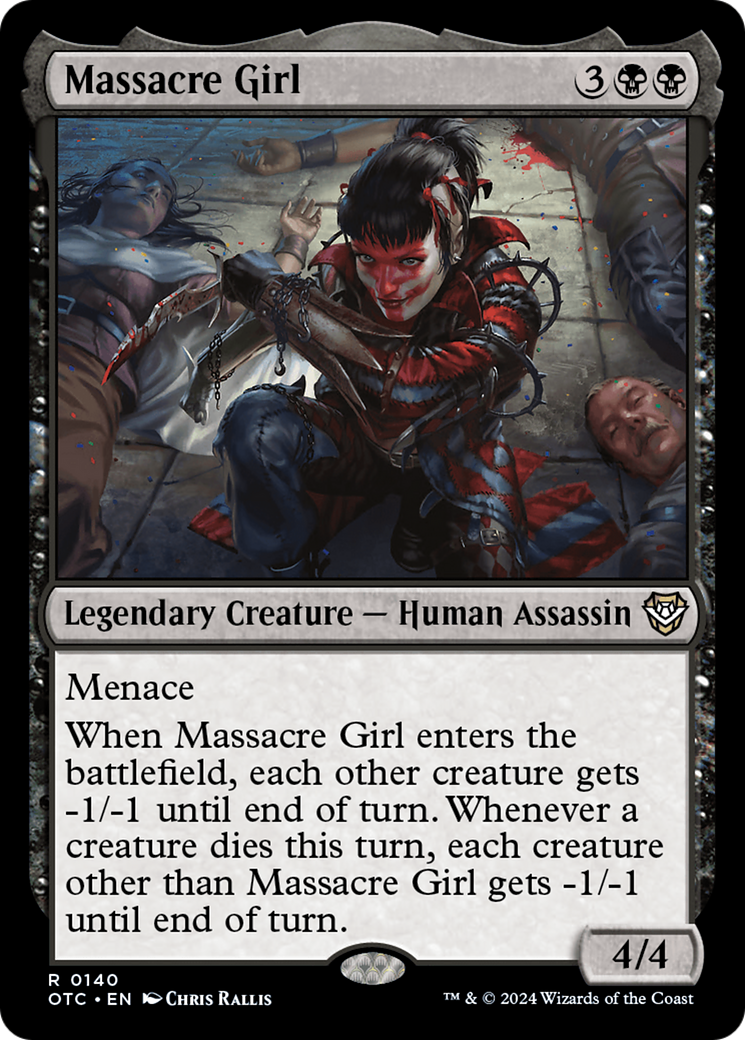 Massacre Girl (OTC-140) [Outlaws of Thunder Junction Commander] MTG Single Wizards of the Coast