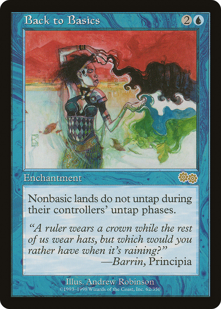 Back to Basics (USG-062) [Urza's Saga] MTG Single Wizards of the Coast