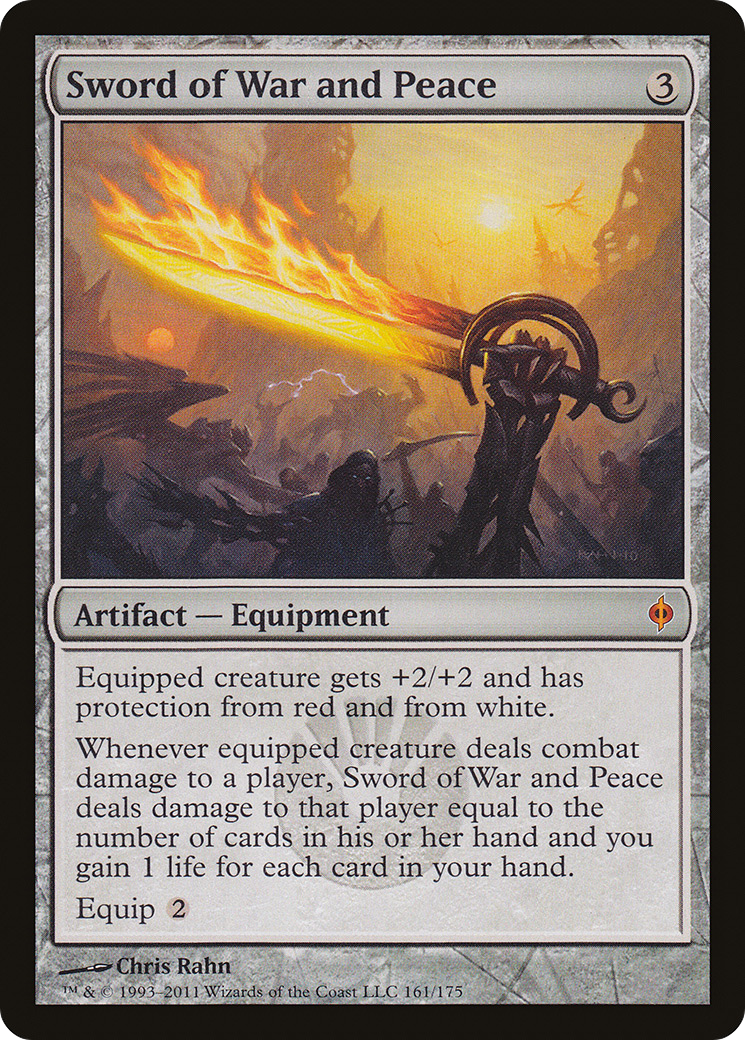 Sword of War and Peace [New Phyrexia] MTG Single Magic: The Gathering