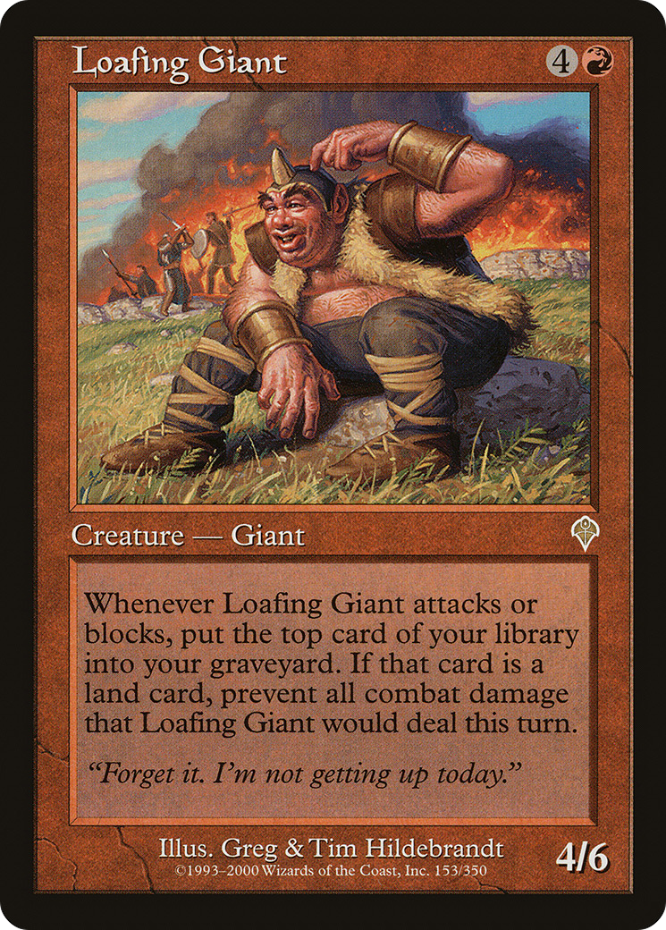 Loafing Giant (INV-153) [Invasion] MTG Single Wizards of the Coast