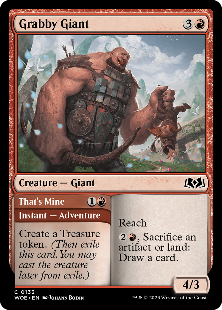 Grabby Giant (WOE-133) [Wilds of Eldraine] MTG Single Wizards of the Coast