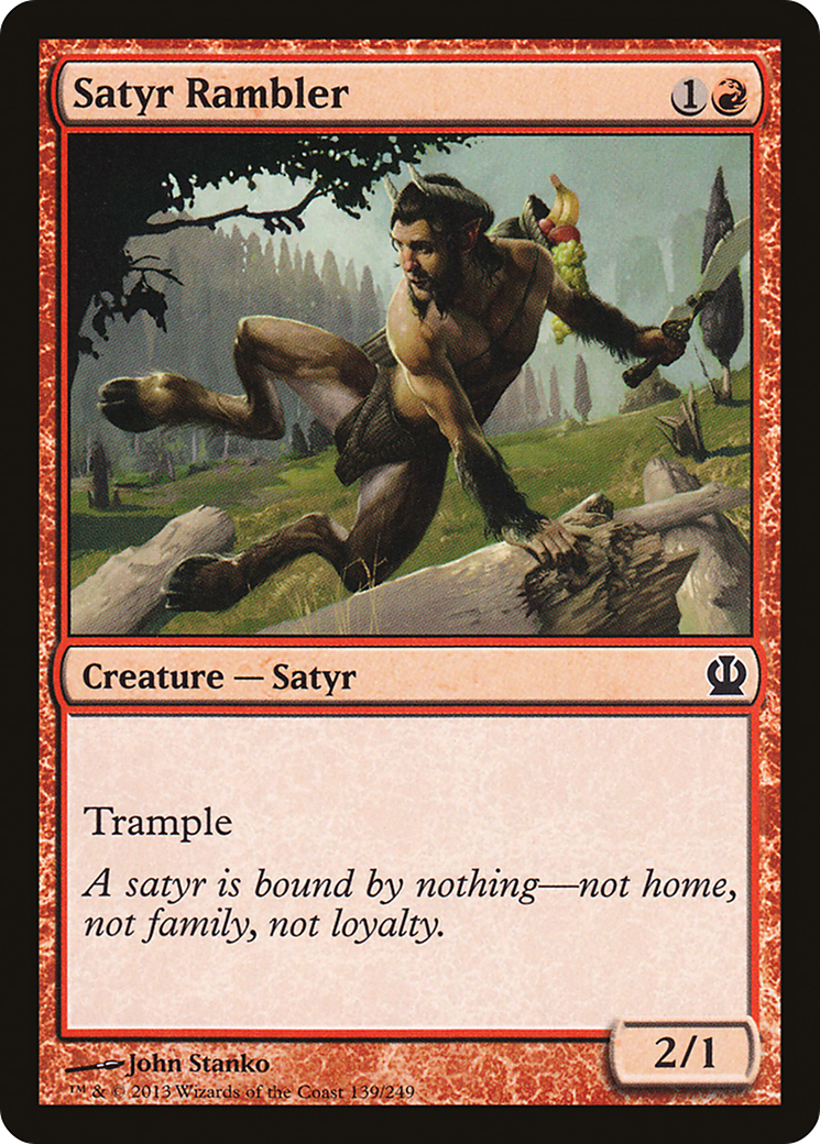 Satyr Rambler (THS-139) [Theros] Foil MTG Single Wizards of the Coast
