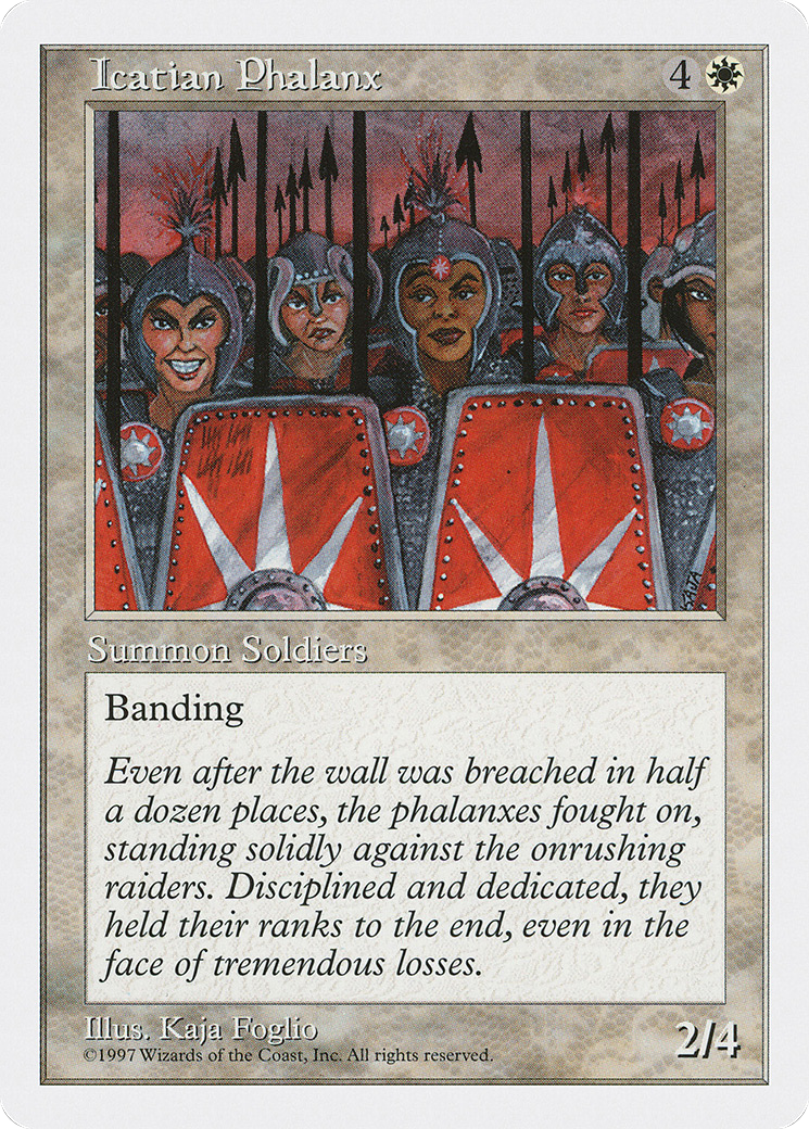 Icatian Phalanx (5ED-) [Fifth Edition] MTG Single Wizards of the Coast
