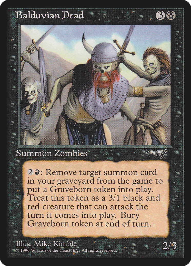 Balduvian Dead (ALL-043) [Alliances] MTG Single Wizards of the Coast