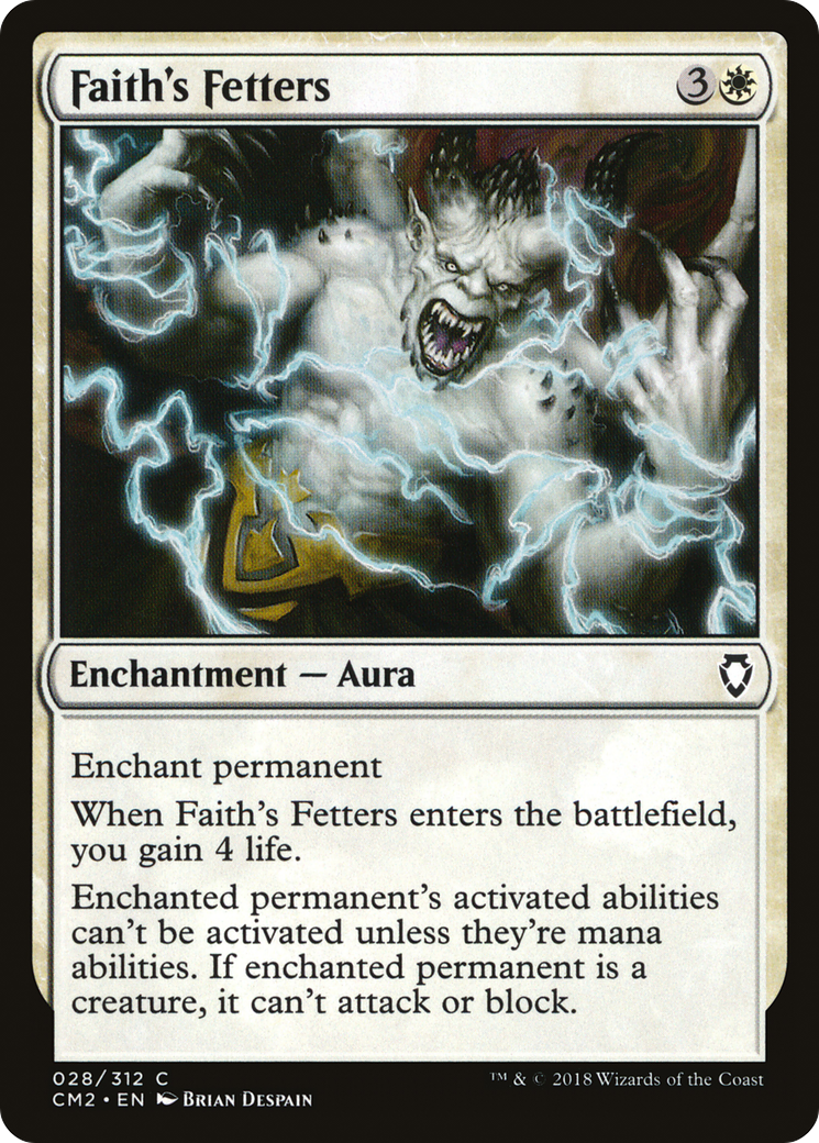 Faith's Fetters (CM2-028) [Commander Anthology Volume II] MTG Single Wizards of the Coast