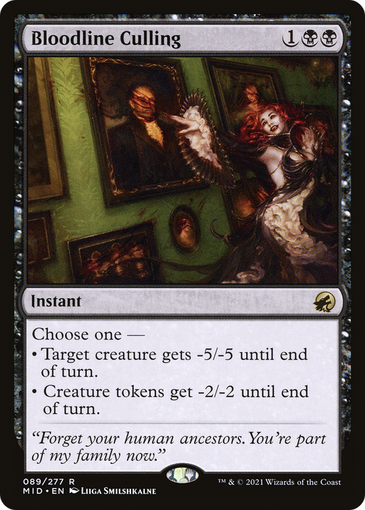 Bloodline Culling (MID-089) [Innistrad: Midnight Hunt] Foil MTG Single Wizards of the Coast