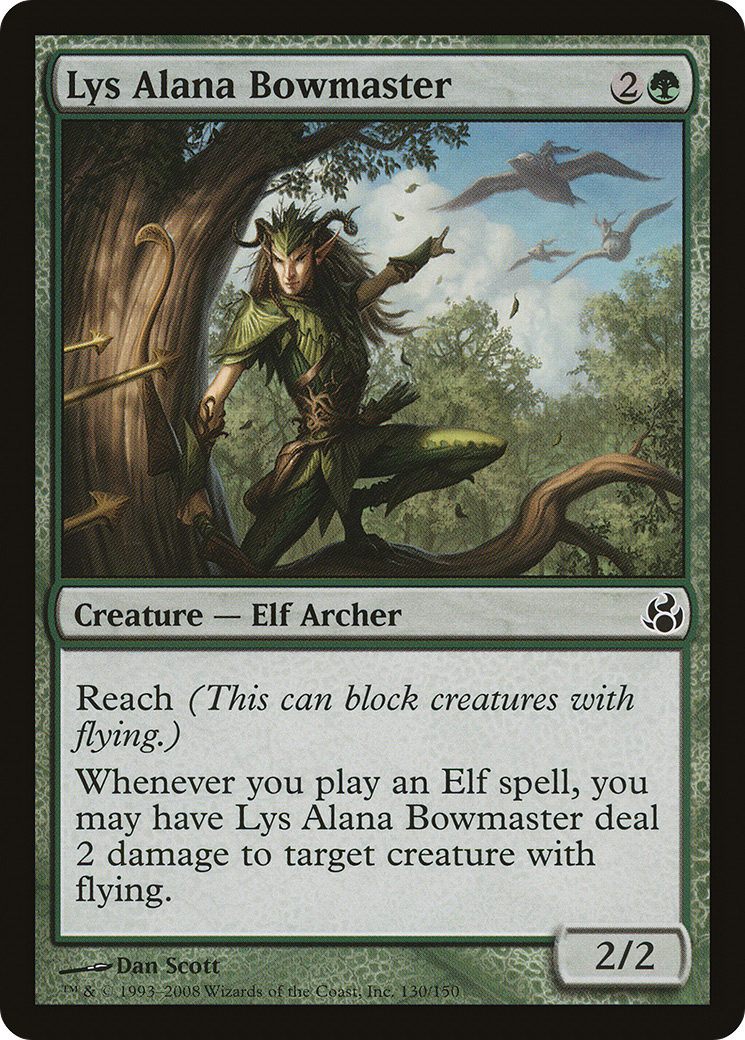 Lys Alana Bowmaster (MOR-130) [Morningtide] Foil MTG Single Wizards of the Coast