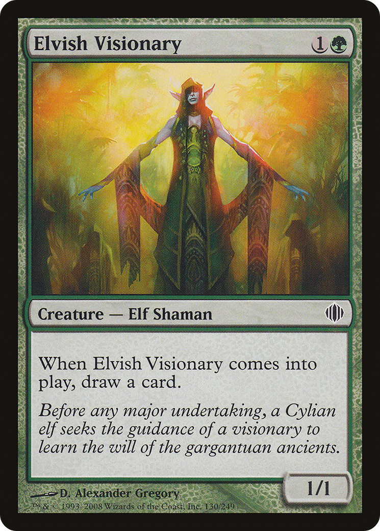 Elvish Visionary (ALA-130) [Shards of Alara] MTG Single Wizards of the Coast