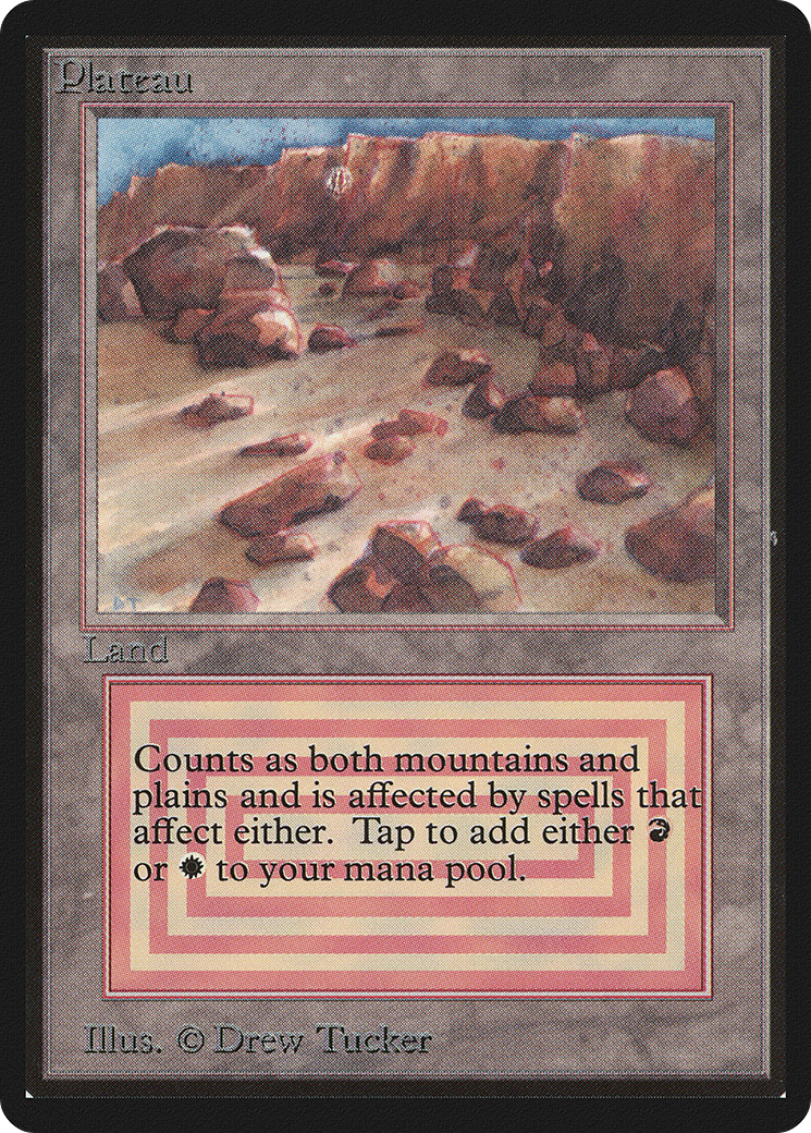 Plateau (LEB-280) [Oldschool] Limited Edition Beta MTG Single Wizards of the Coast