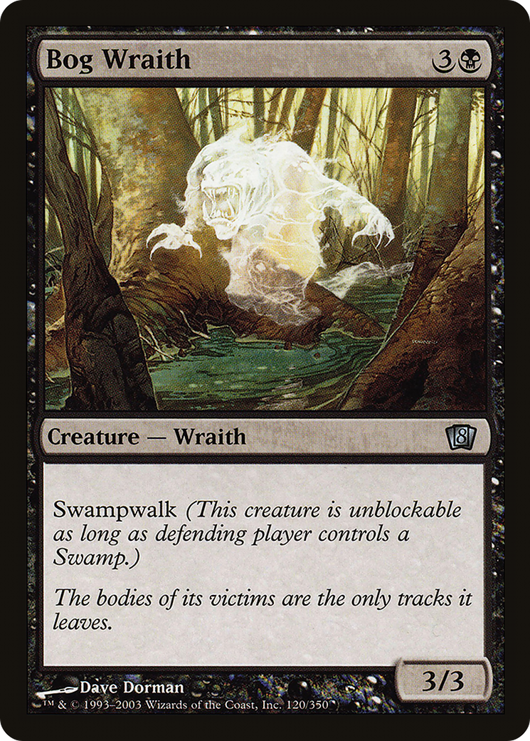 Bog Wraith (8ED-120) [8th Edition] Foil MTG Single Wizards of the Coast