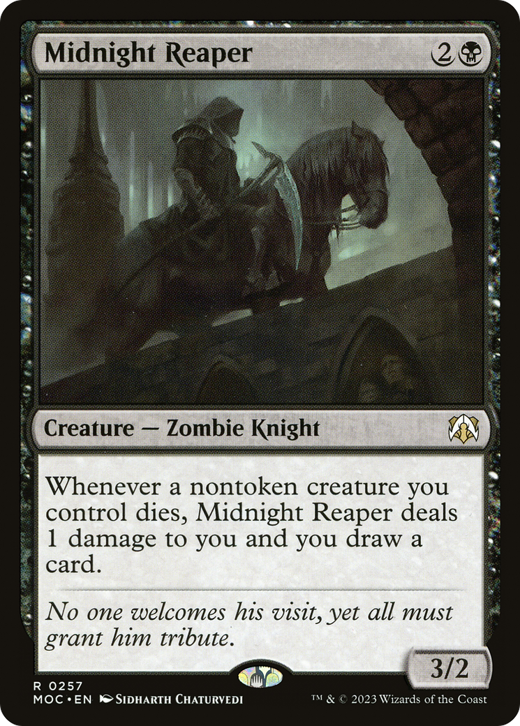 Midnight Reaper (MOC-257) [March of the Machine Commander] MTG Single Wizards of the Coast