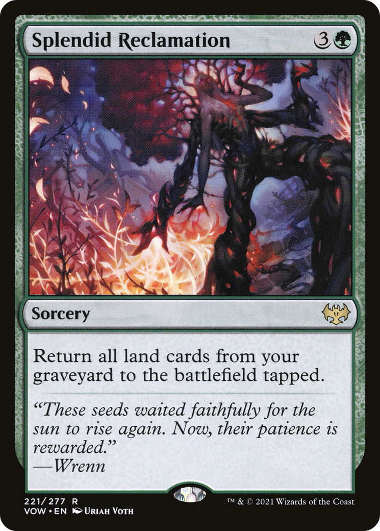 Splendid Reclamation (VOW-221) [Innistrad: Crimson Vow] Foil MTG Single Wizards of the Coast
