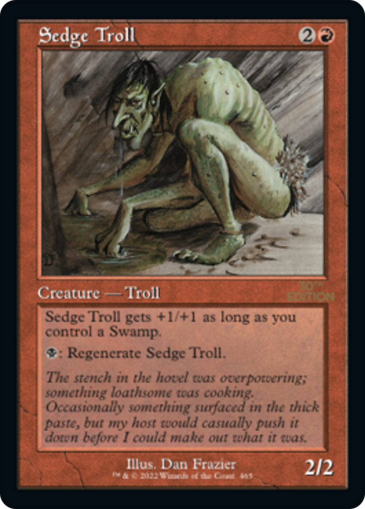 Sedge Troll (30A-465) [30th Anniversary Edition] MTG Single Wizards of the Coast