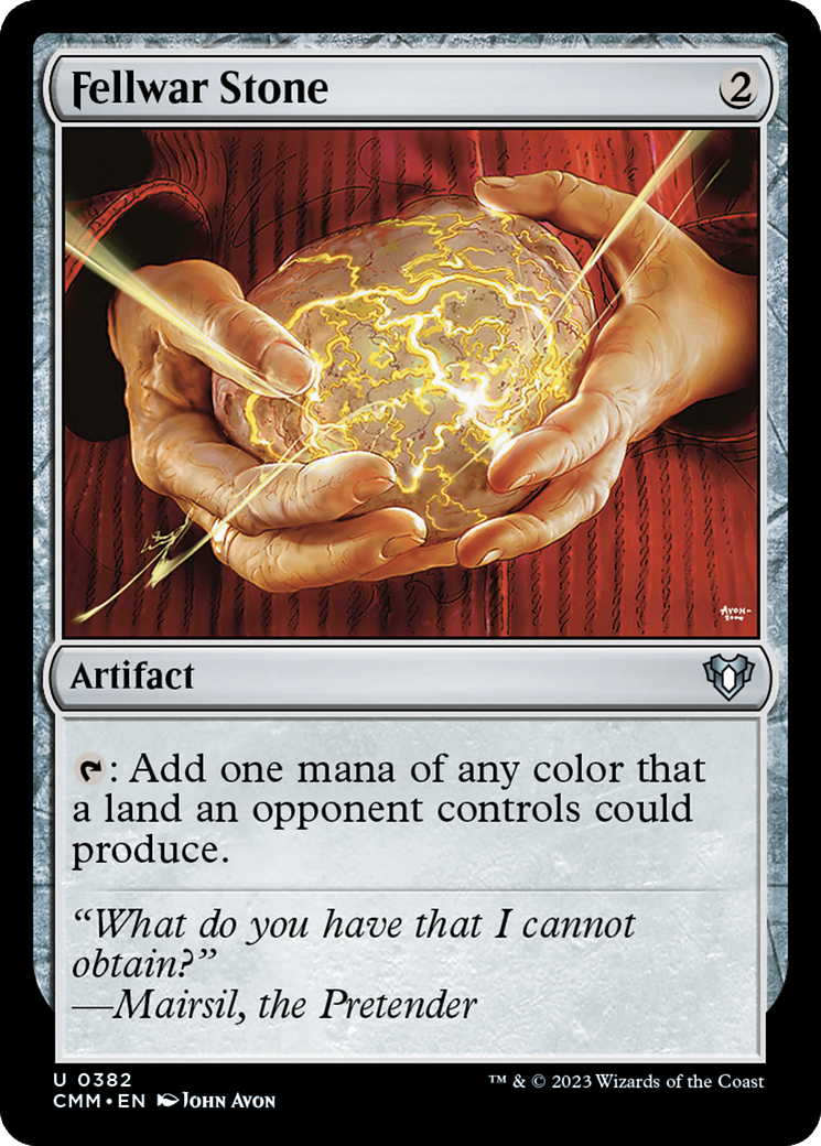 Fellwar Stone (CMM-382) [Commander Masters] Foil MTG Single Wizards of the Coast