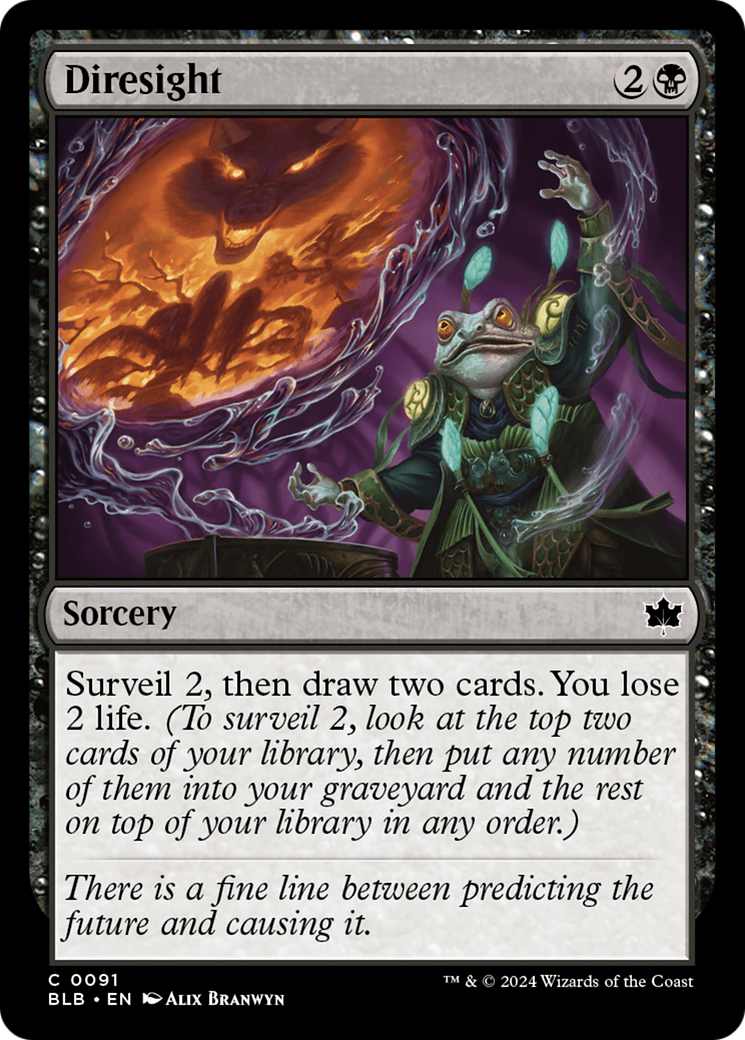 Diresight (BLB-091) [Bloomburrow] Foil MTG Single Wizards of the Coast