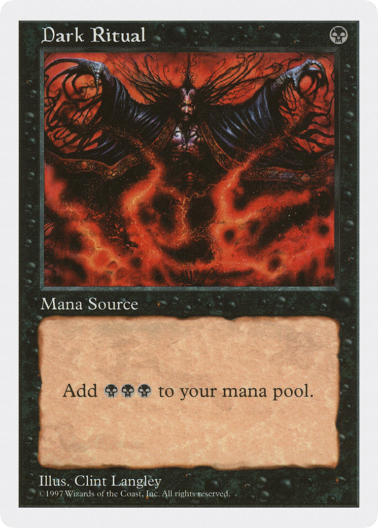 Dark Ritual (5ED-153) [Fifth Edition] MTG Single Wizards of the Coast
