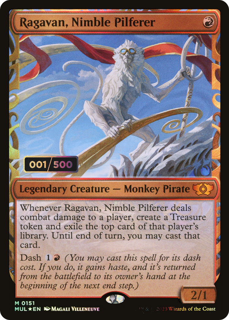 Ragavan, Nimble Pilferer (MUL-151Z) [Multiverse Legends] (Showcase) Foil MTG Single Wizards of the Coast