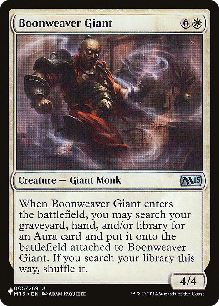 Boonweaver Giant (LIST-M15-5) [Mystery Booster] The List MTG Single Wizards of the Coast