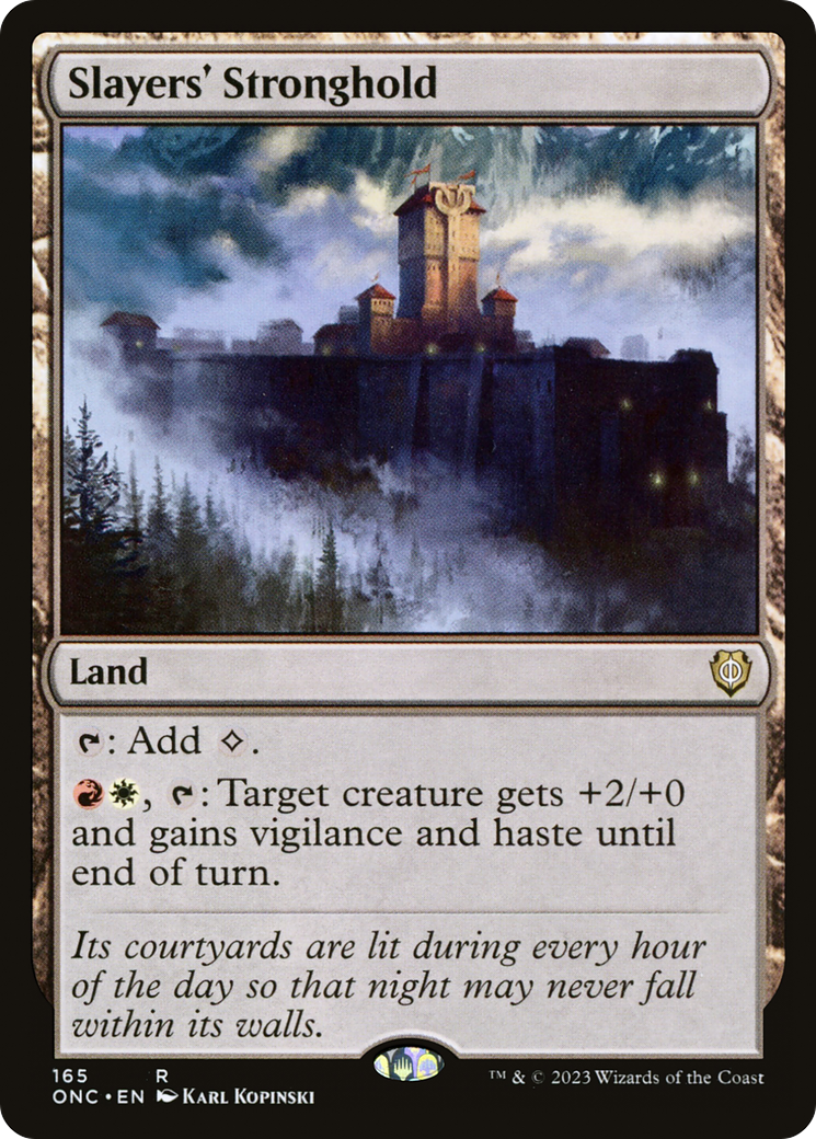 Slayers' Stronghold (ONC-165) [Phyrexia: All Will Be One Commander] MTG Single Wizards of the Coast