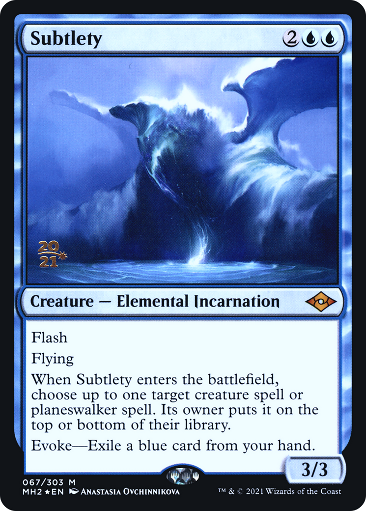 Subtlety (PRE-067) [Modern Horizons 2 Promos] Foil MTG Single Wizards of the Coast