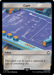 Copy // Human Soldier Double-Sided Token [Tokens] Fallout Tokens MTG Single Magic: The Gathering