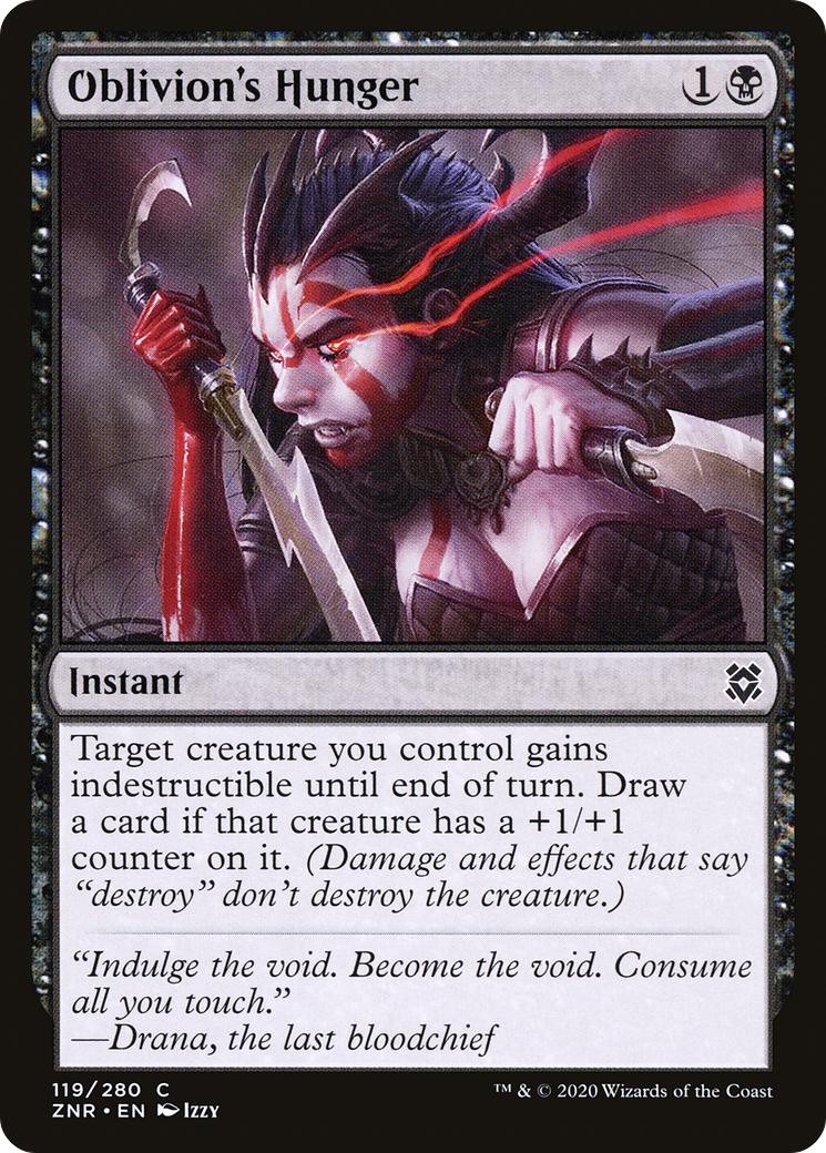 Oblivion's Hunger (ZNR-119) [Zendikar Rising] Foil MTG Single Wizards of the Coast