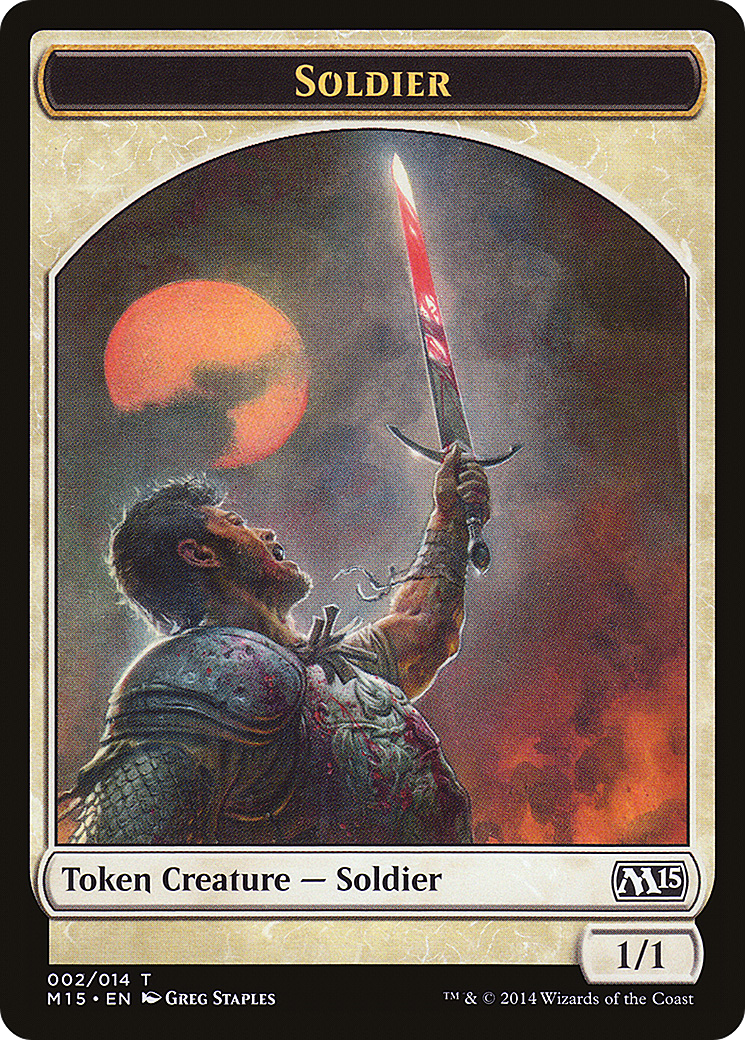Soldier (M15-002) [Tokens] Magic 2015 Tokens MTG Single Wizards of the Coast