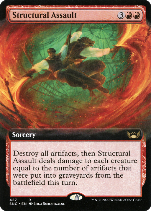 Structural Assault (SNC-427) [Streets of New Capenna] (Extended Art) Foil MTG Single Wizards of the Coast