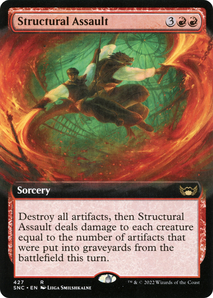 Structural Assault (SNC-427) [Streets of New Capenna] (Extended Art) MTG Single Wizards of the Coast