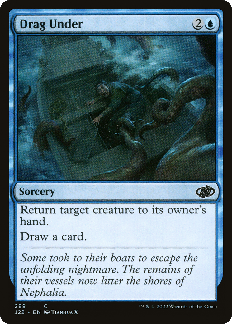 Drag Under (J22-288) [Jumpstart 2022] MTG Single Wizards of the Coast