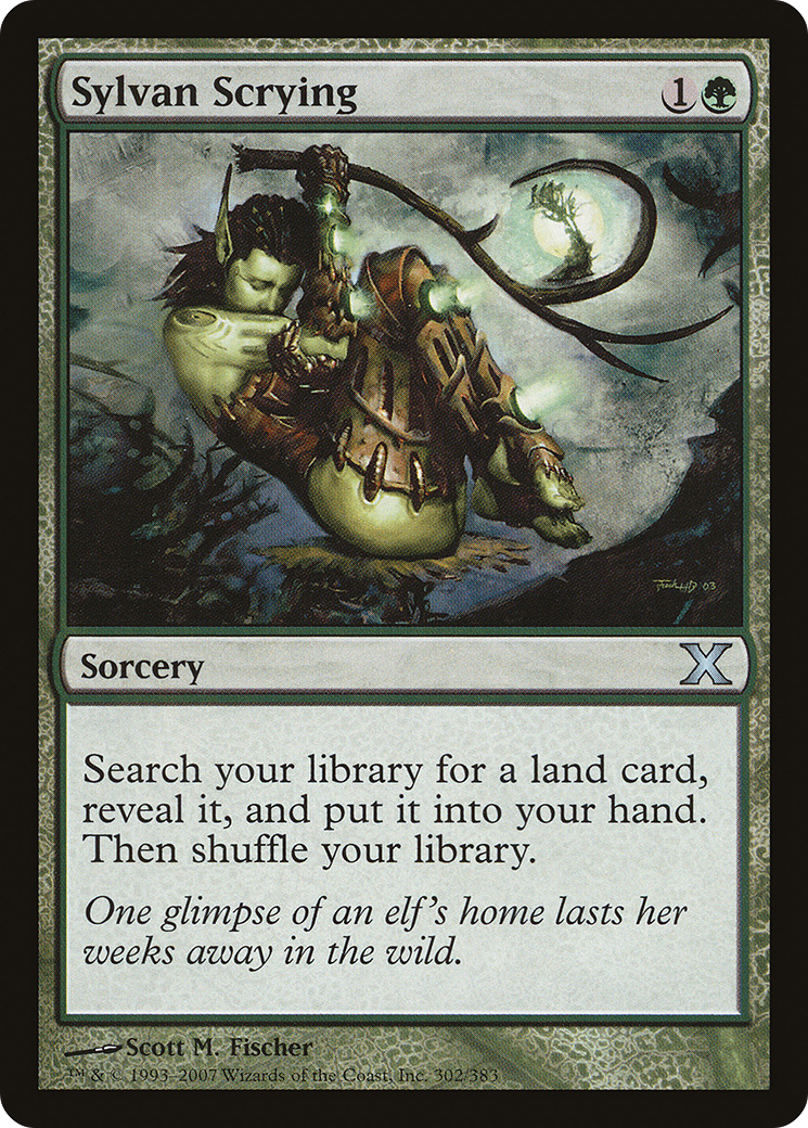Sylvan Scrying (10E-302) [Tenth Edition] MTG Single Wizards of the Coast