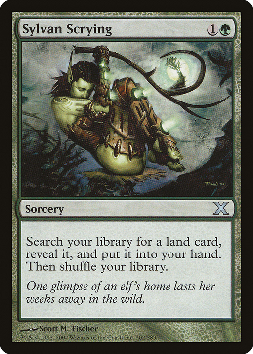 Sylvan Scrying (10E-302) [Tenth Edition] MTG Single Wizards of the Coast