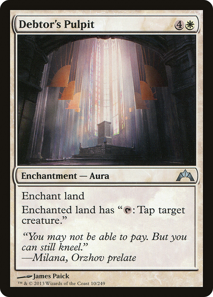 Debtor's Pulpit (GTC-010) [Gatecrash] MTG Single Wizards of the Coast