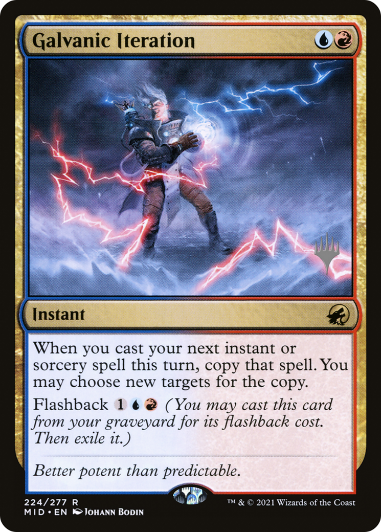 Galvanic Iteration (PPMID-224) [Innistrad: Midnight Hunt Promos] Foil MTG Single Wizards of the Coast