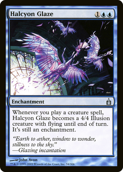 Halcyon Glaze (RAV-054) [Ravnica: City of Guilds] MTG Single Wizards of the Coast