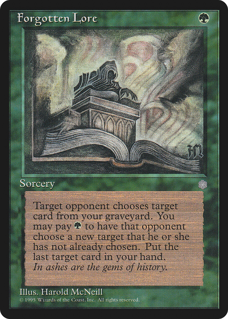 Forgotten Lore (ICE-237) [Ice Age] MTG Single Wizards of the Coast